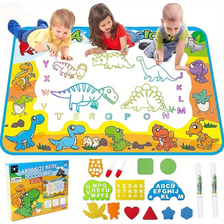 Unleash Creativity with the Water Doodle Mat: The Perfect Dinosaur-Themed Toy for Toddlers Aged 1-3