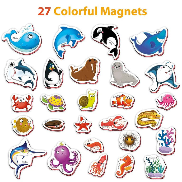 27 Foam Animal Fridge Magnets for Toddlers – Fun, Educational, and Safe Play for Little Ones