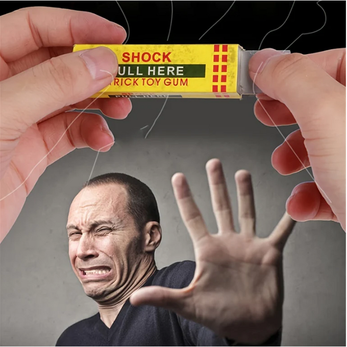 Electric Shock Prank Chewing Gum – The Perfect Gag Toy for Fun-Lovers!