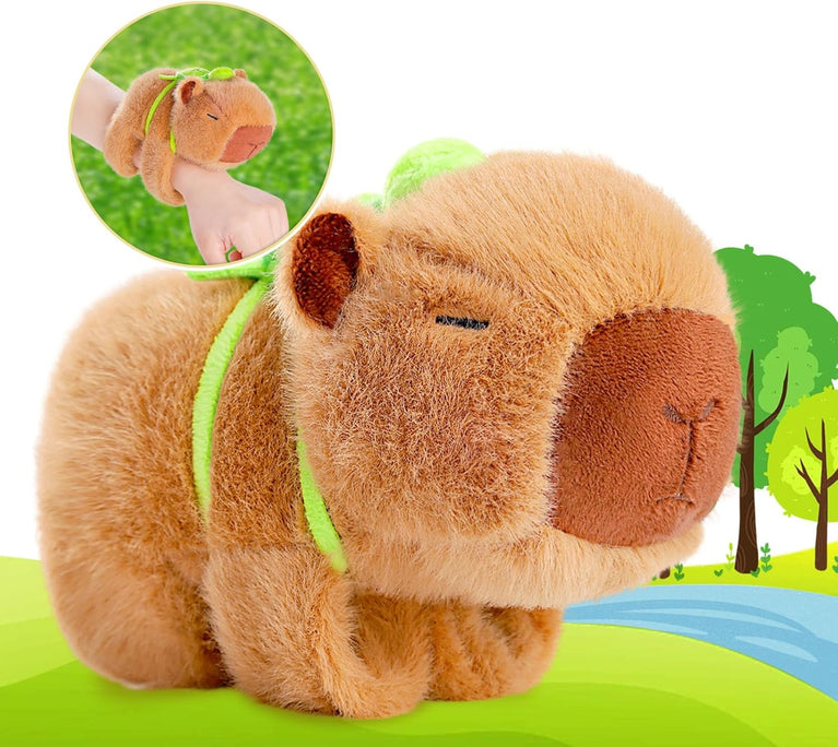 Capybara slap ring, doll plush toys, capy guinea pig doll pendant.