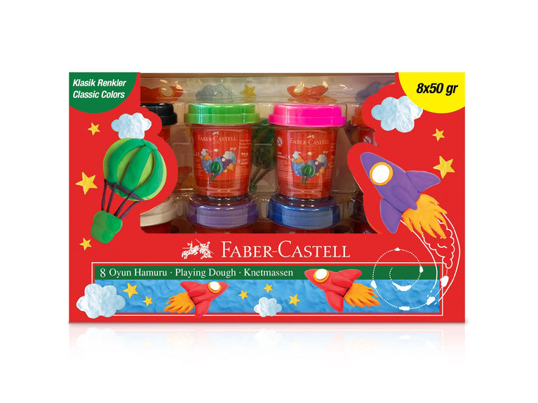 Faber-Castell Play Dough 50G X 8 Classic R 2022