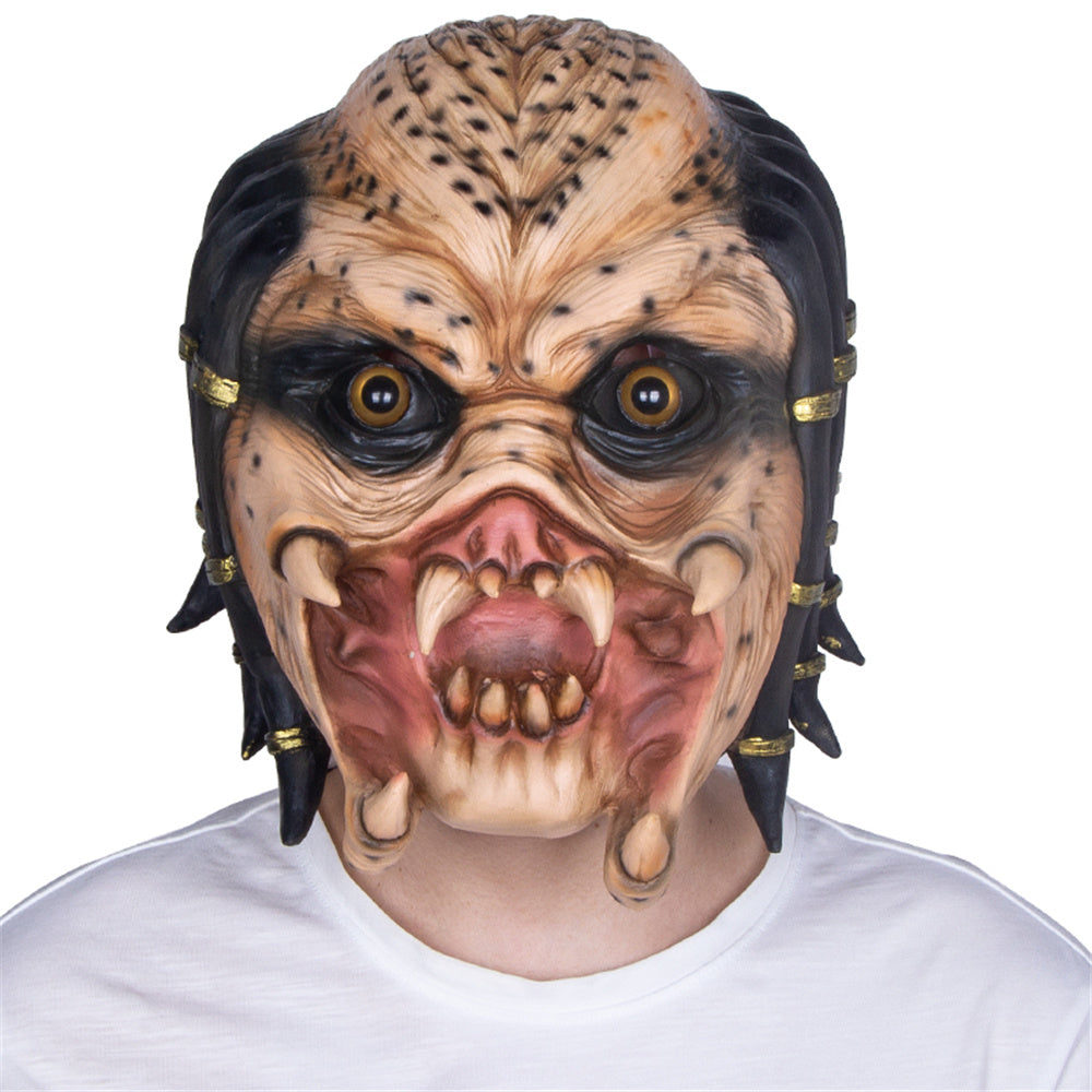 Predator Mask Halloween Fancy Dress Party Costume Props Movie Alien Vs Predator Cosplay Latex Masks Horror Monster Headgear