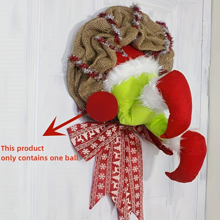 Christmas Thief Wreath Front Door Decoration Family Gathering Decoration Window Wall Indoor And Outdoor Wreath Christmas Halloween Thanksgiving Gift Christmas, Halloween, Thanksgiving Day Gift