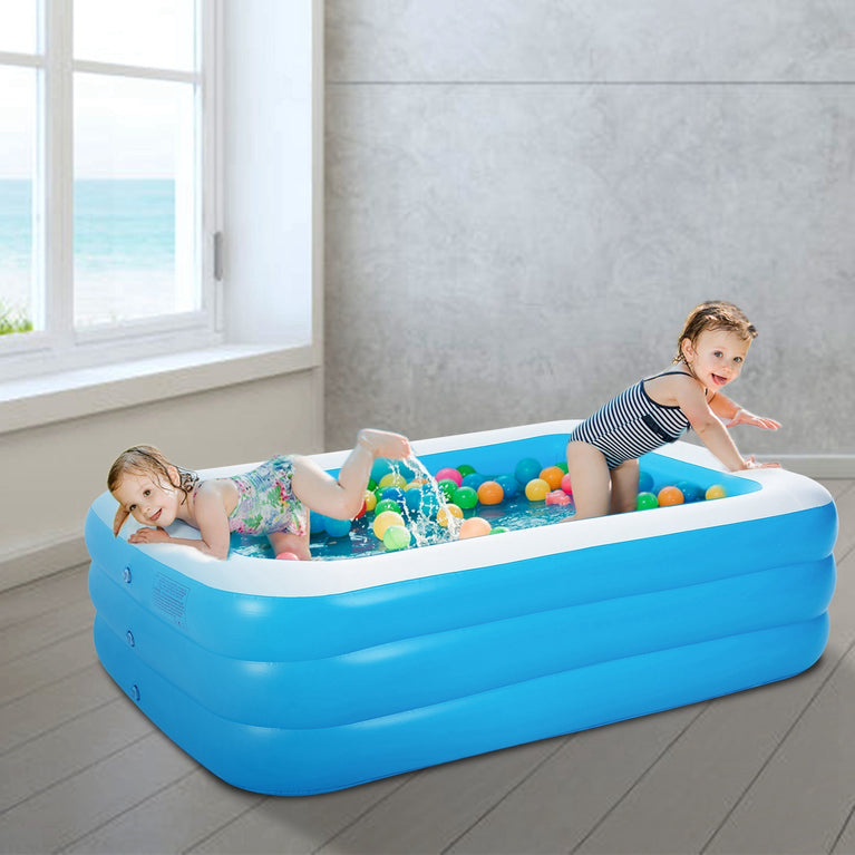 103x69x24in Inflatable Swimming Pools Family Swim Play Center Pool Blow up Kiddie Pool