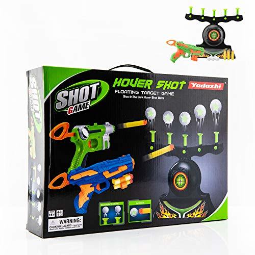 Shooting Targets for Nerf Guns Shooting Game Glow in The Dark Floating Ball Target Practice Toys for Kids Boys Hover Shot 1 Blaster Toy Gun 10 Soft Foam Balls 3 Darts Gift; Amazon Platform Banned