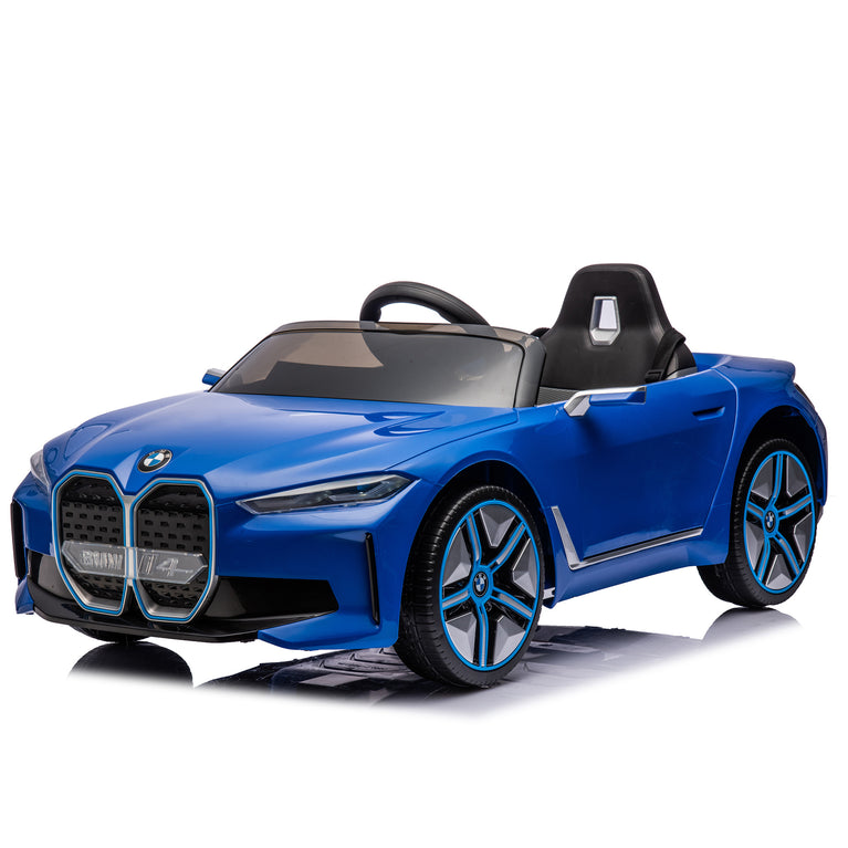 Licensed BMW I4,12v Kids ride on car 2.4G W/Parents Remote Control,electric car for kids,Three speed adjustable,Power display, USB,MP3 ,Bluetooth,LED light,Two-point safety belt,story