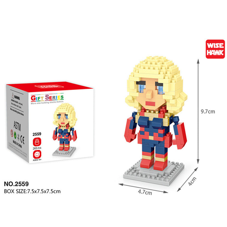 Disney Block Cartoon Anime Marvel Avengers Superhero Iron Man Captain America Spider Toy DIY Building Bouwstenen Speelgoed