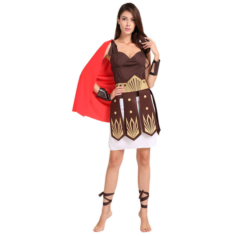 Adult Men Greek Roman Warrior Gladiator Costume Knight Julius Caesar Costumes Halloween Party Carnival Mardi Gras Fancy Dress