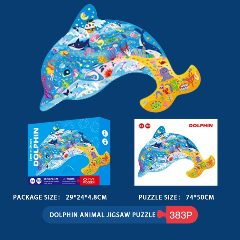 Children's Special-shaped Puzzle 300 Pieces 500 Pieces Animal Dinosaur Irregular Paper Jigsaw Puzzle Family Game Challenging Family Activity Perfect For Game Nights