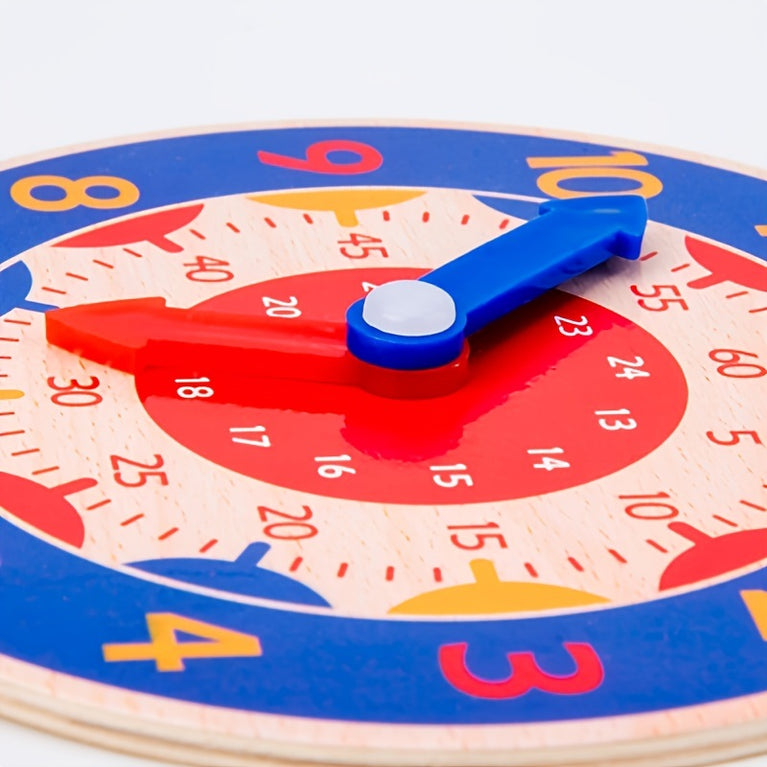 Primary School Clock Model; Children's Clock Math Teaching Aids; First Grade Students Cognitive Time Hour Toy