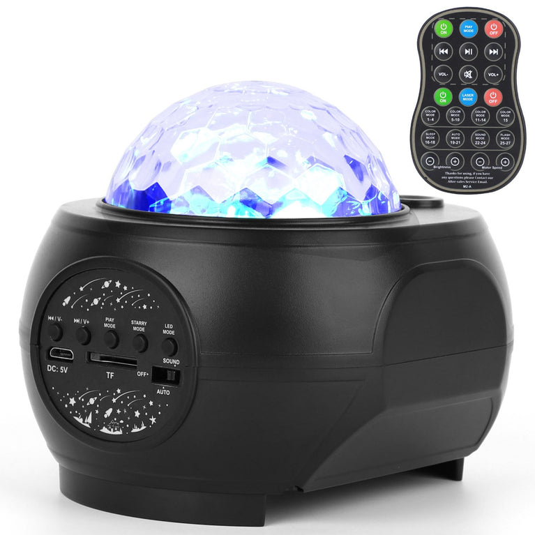 Galaxy Star Projector LED Sky Night Lamp USB Ocean Wave Star Light