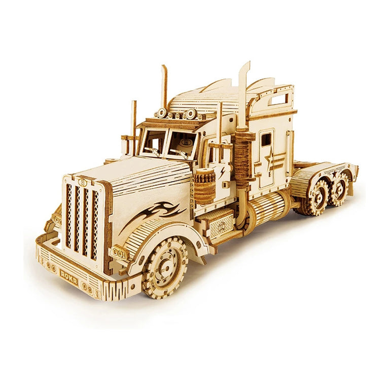 3D Wooden Puzzle Toy Assembly Locomotive Model Building