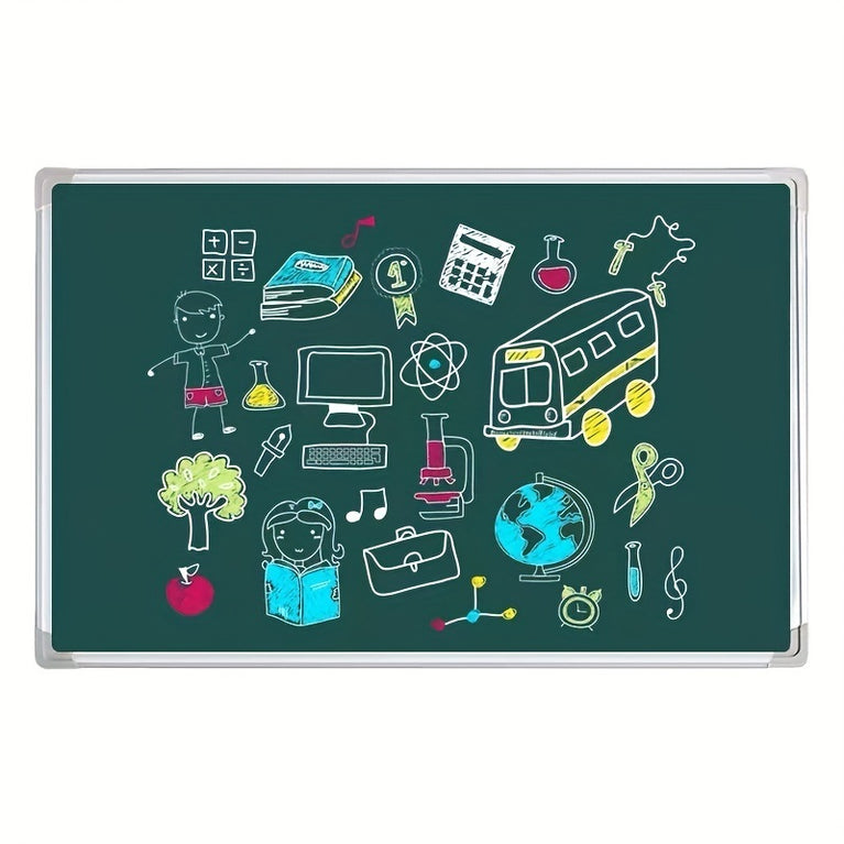 1pc Children's Teaching Graffiti Blackboard Stickers, Duty Table, Removable, Waterproof, Self-adhesive Blackboard Stickers, For Home Decoration