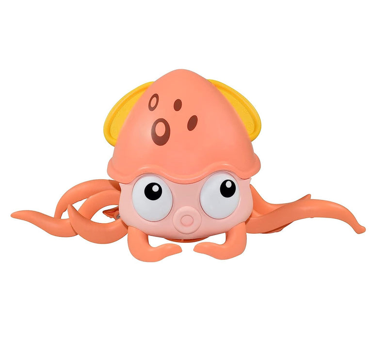 Rechargeable Baby Crawling Octopus Toy with Music LED Lighting Children Electric Moving Walking Kid Toy Obstacle Avoidance Function Suit for Kids Over 4 Year Old