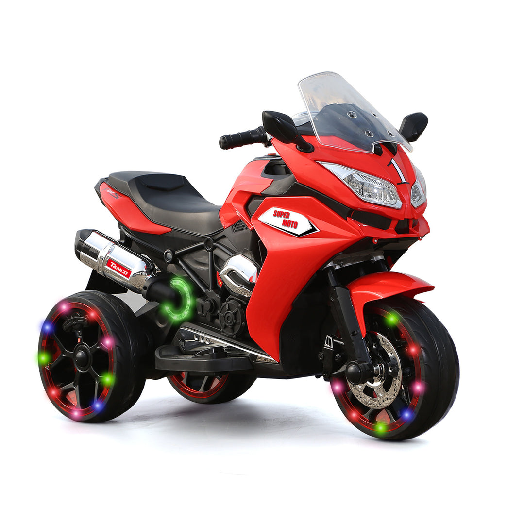 TAMCO 12V Kids Electric motorcycle ,ride on motorcycle,Three lighting wheels Kids electric toys BoysGirls Motorcycle, Children Battery Motor Bikes Rechargeable 3 Wheels Ride on Electric Motorcycle