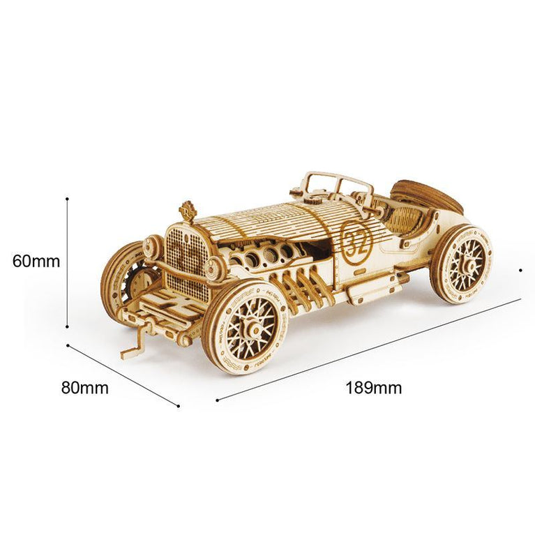 3D Wooden Puzzle Toy Assembly Locomotive Model Building