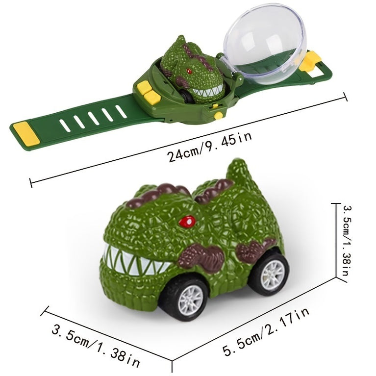 Children's Watch Remote Control Car Toy Dinosaur Car Rechargeable With Light