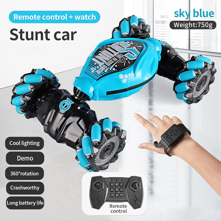 4WD Gesture Sensor Toy Car; Double-Side Rotation Off-Road Vehicle 360° Flip With Light And Music; Birthday Toy Car For Boys And Adults; Hand Controlled RC Car; All Terrain Monster Truck