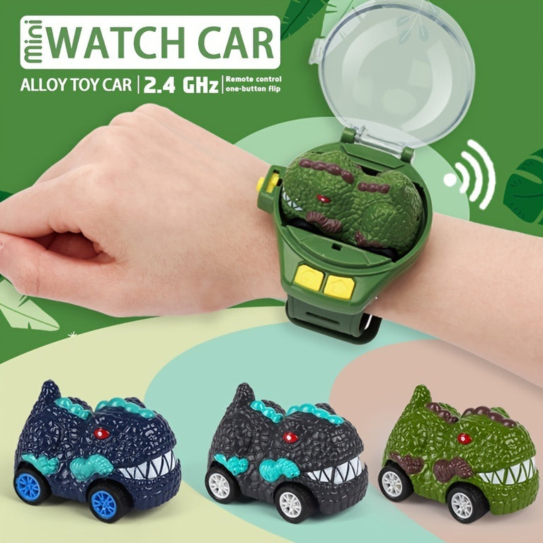 Children's Watch Remote Control Car Toy Dinosaur Car Rechargeable With Light