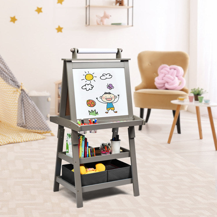 3-in-1 Double-Sided Storage Art Easel