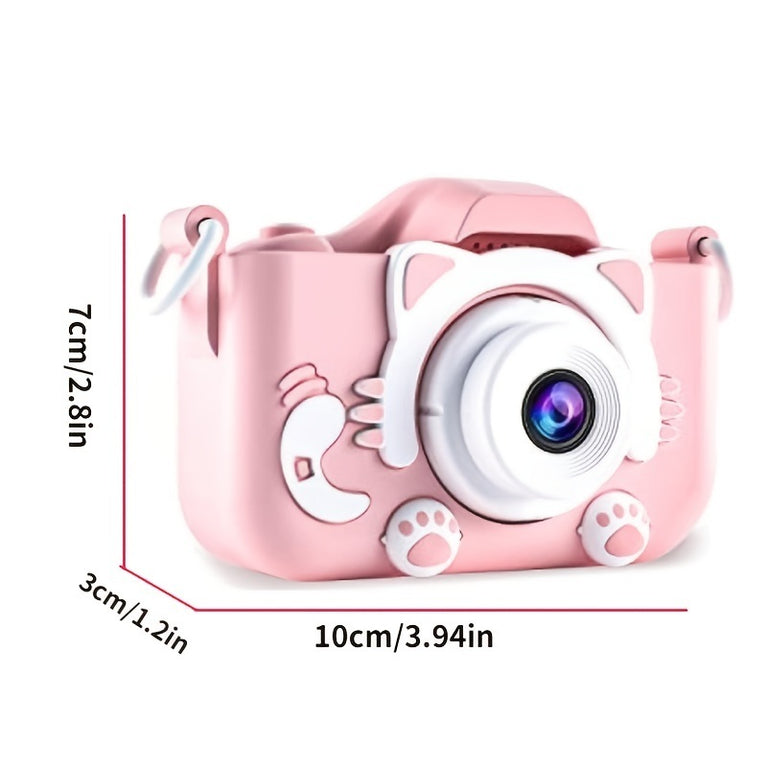 Kids Selfie Camera;  Kids Camera Toys For 3-12 Year Old Boys/Girls; Kids Digital Camera With Video; Christmas Birthday Festival Gifts For Kids ; 32GB SD Card