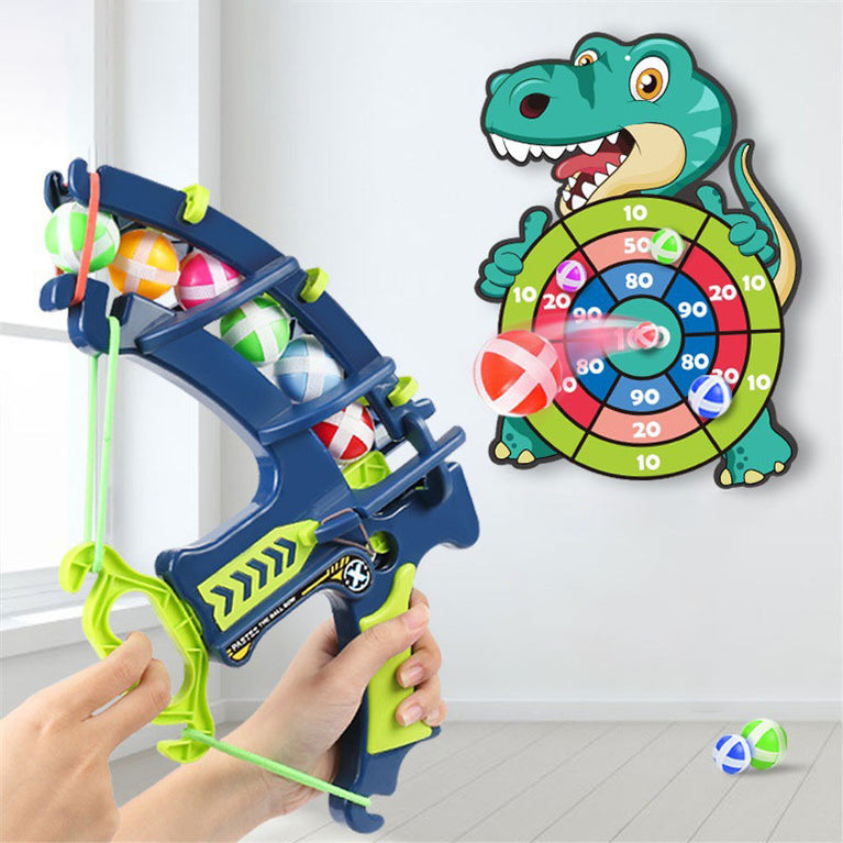 Montessori Throw Sport Slingshot Target Sticky Ball (12 balls) Dartboard Board Games Educational Children's outdoor Game toy