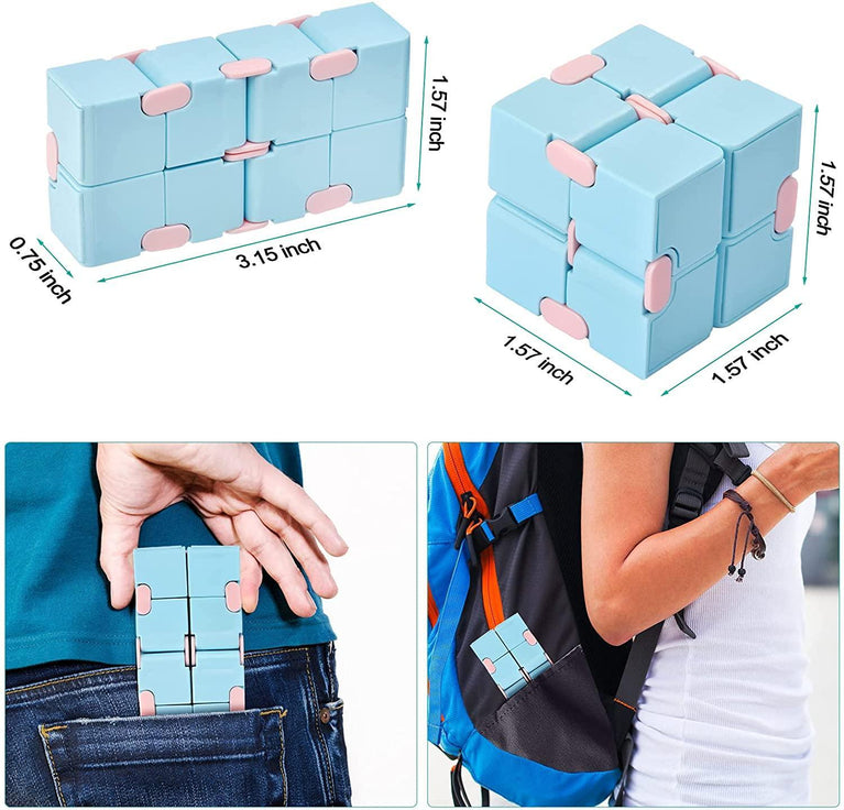 Flip infinite cube desktop toy; cute flip cube; used to relieve anxiety and kill time children's Adults and Elderly with Anxiety Stress Depression