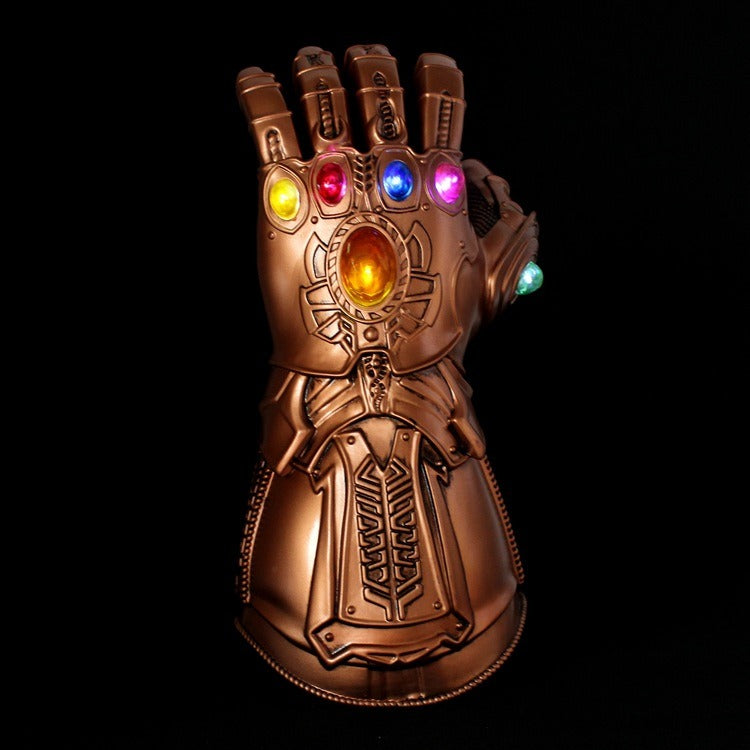 Avengers Cosplay Halloween PVC Deluxe Thanos Gloves Glow Edition