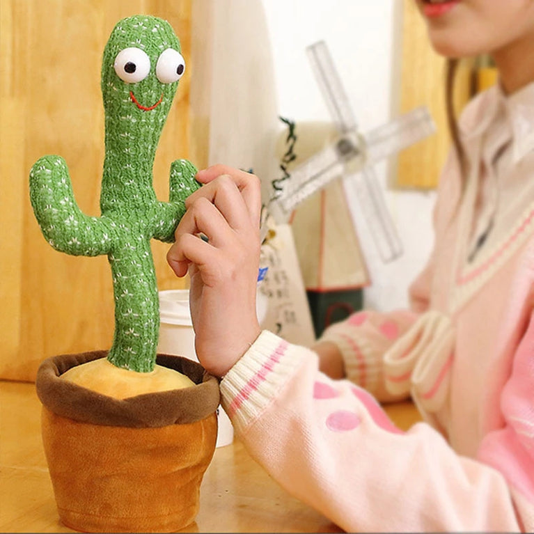 Home Decoration Gift Lovely Talking Toy Dancing Cactus Doll Speak Talk Sound Record Repeat Toy Kawaii Cactus Children Education