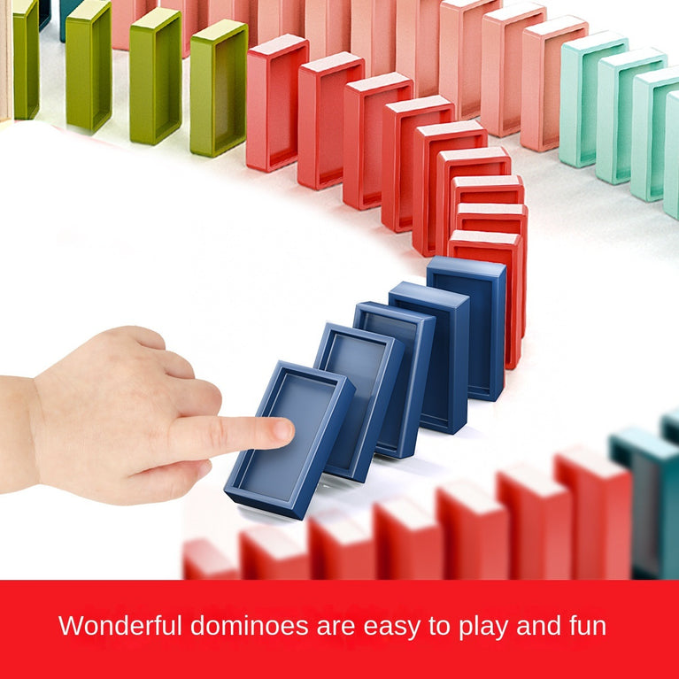 Dominoes Fun Automatic Delivery Electric Train Educational Children's Toy