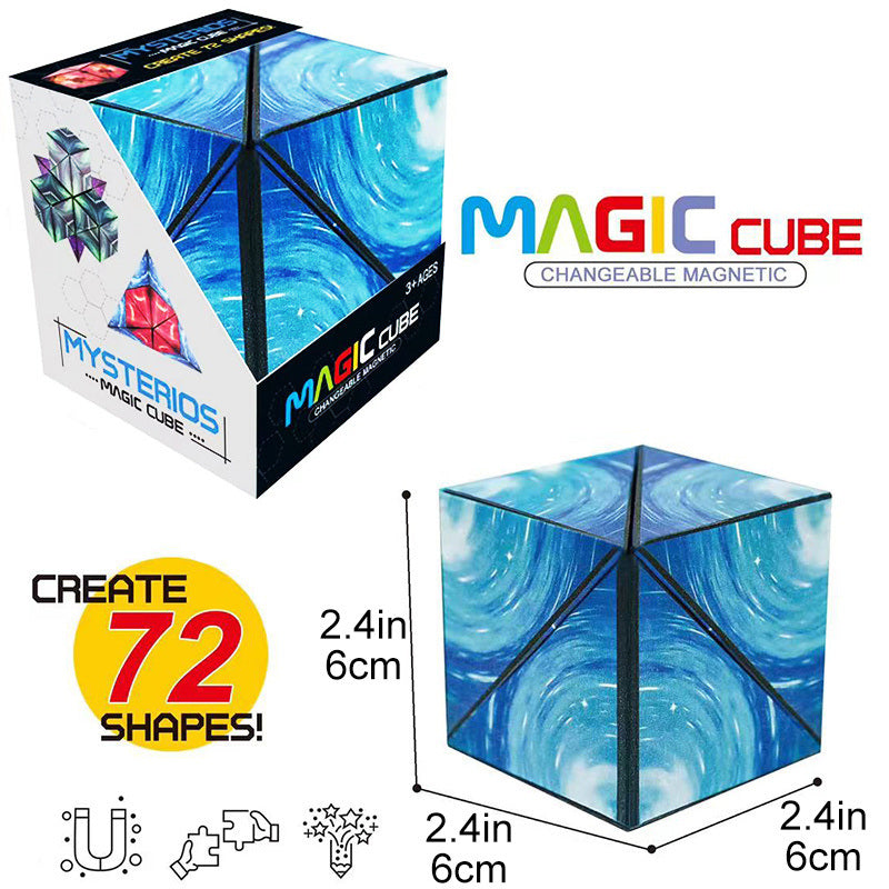 3D Magnetic Deformation Magnetic Solid Geometric Equation Capri Infinity Equation 36pcs High Magnetic Insulation Surface 4 In 1