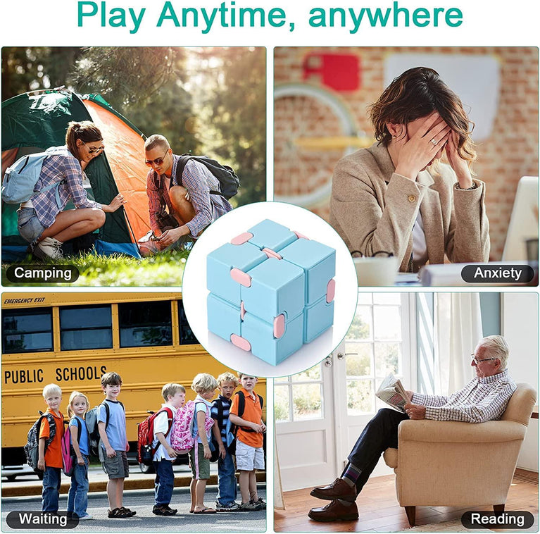 Flip infinite cube desktop toy; cute flip cube; used to relieve anxiety and kill time children's Adults and Elderly with Anxiety Stress Depression