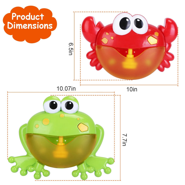 Frog Musical Bubble Bath Maker Baby Bath Toys for Bathtubs Toddler Bubble Machine for Bath Fun