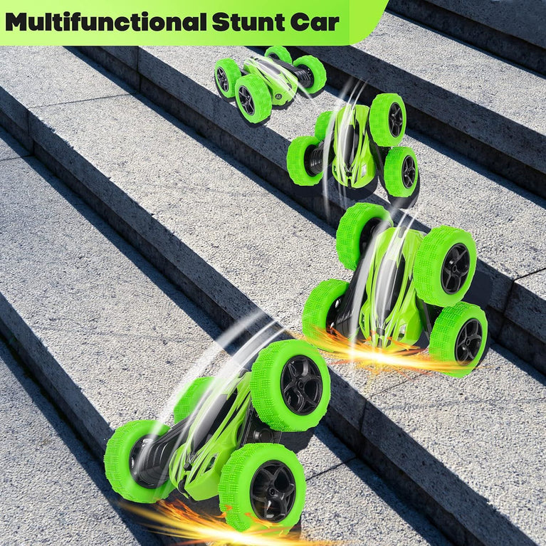 Rc Stunt Cars: Double Sided 360°Flip Rotating 4WD Race Car Toy For Outdoor & Indoor Birthday Gift