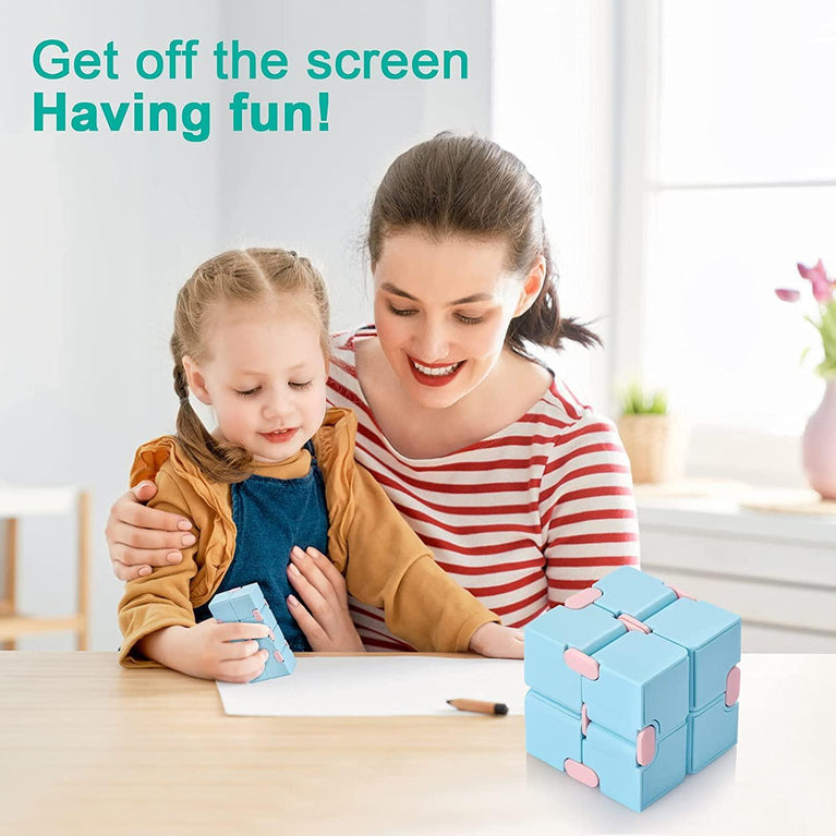 Flip infinite cube desktop toy; cute flip cube; used to relieve anxiety and kill time children's Adults and Elderly with Anxiety Stress Depression