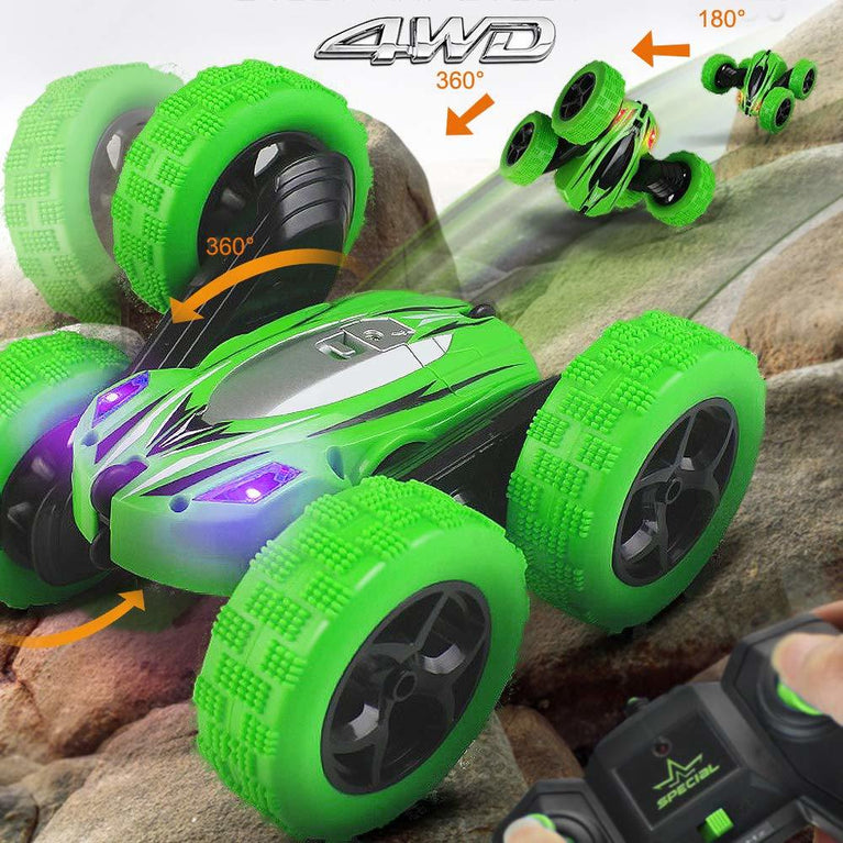 Rc Stunt Cars: Double Sided 360°Flip Rotating 4WD Race Car Toy For Outdoor & Indoor Birthday Gift